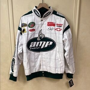 New! Vintage Dale Earnhardt Jr Jacket Men XL AMP Nascar Racing Chase Authentics